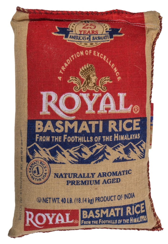 ROYAL BASMATI RICE 40LB