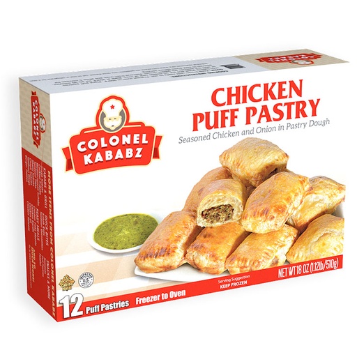 [FR163] COLONEL KABABZ CHICKEN PUFF PASTRY 12PC(08/25)