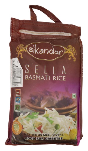 [RC43] SIKANDAR SELLA BASMATI 20LB