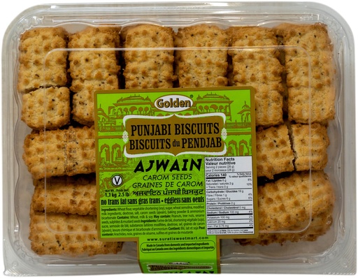 [SN1] GOLDEN AJWAIN COOKIES 2.5LB FINAL SALE NO RETURN
