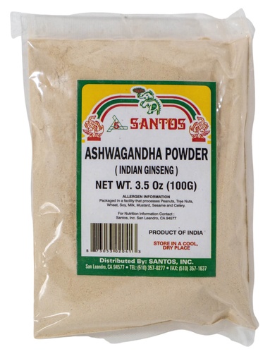 [HB6A] SANTOS ASHWAGANDHA POWDER 3.5OZ