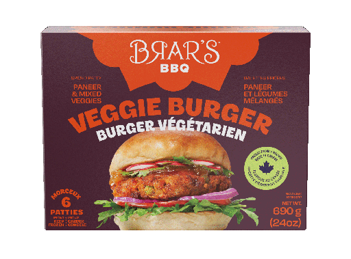 [FR355] BRAR'S VEGGIE BURGER PATTY 690GM (SRP $9.99)