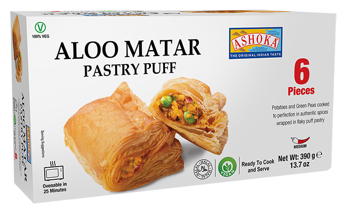 ASHOKA 6PC PASTRY PUFF ALOO MATAR 390GM