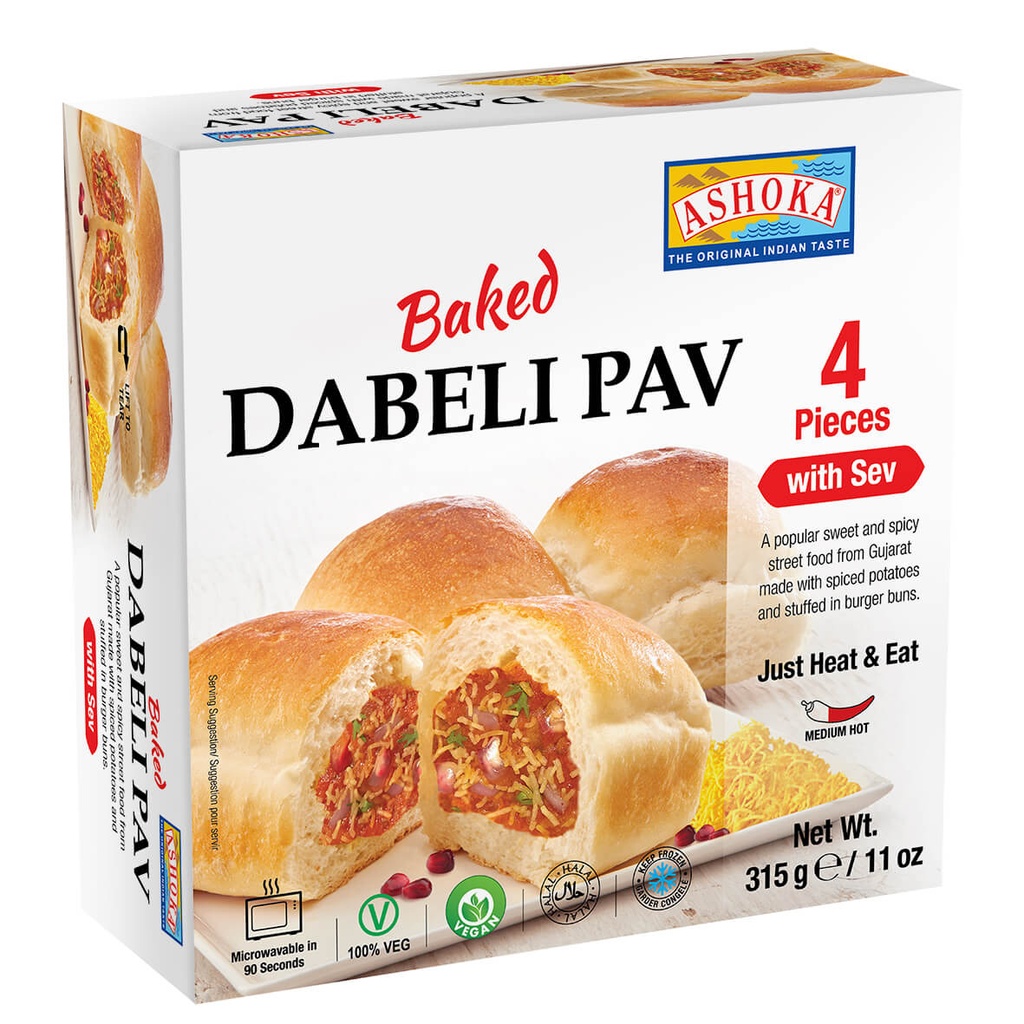 ASHOKA BAKED DABELI PAV WITH SEV SMALL 75GM
