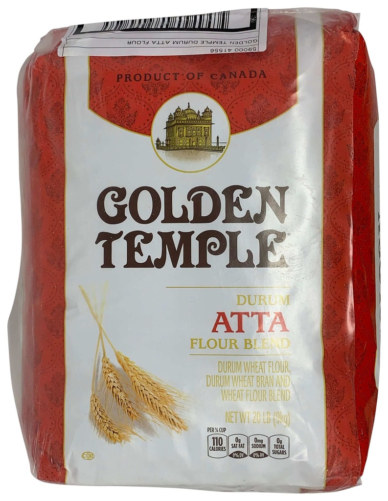 GOLDEN TEMPLE WHEAT ATTA 20LB