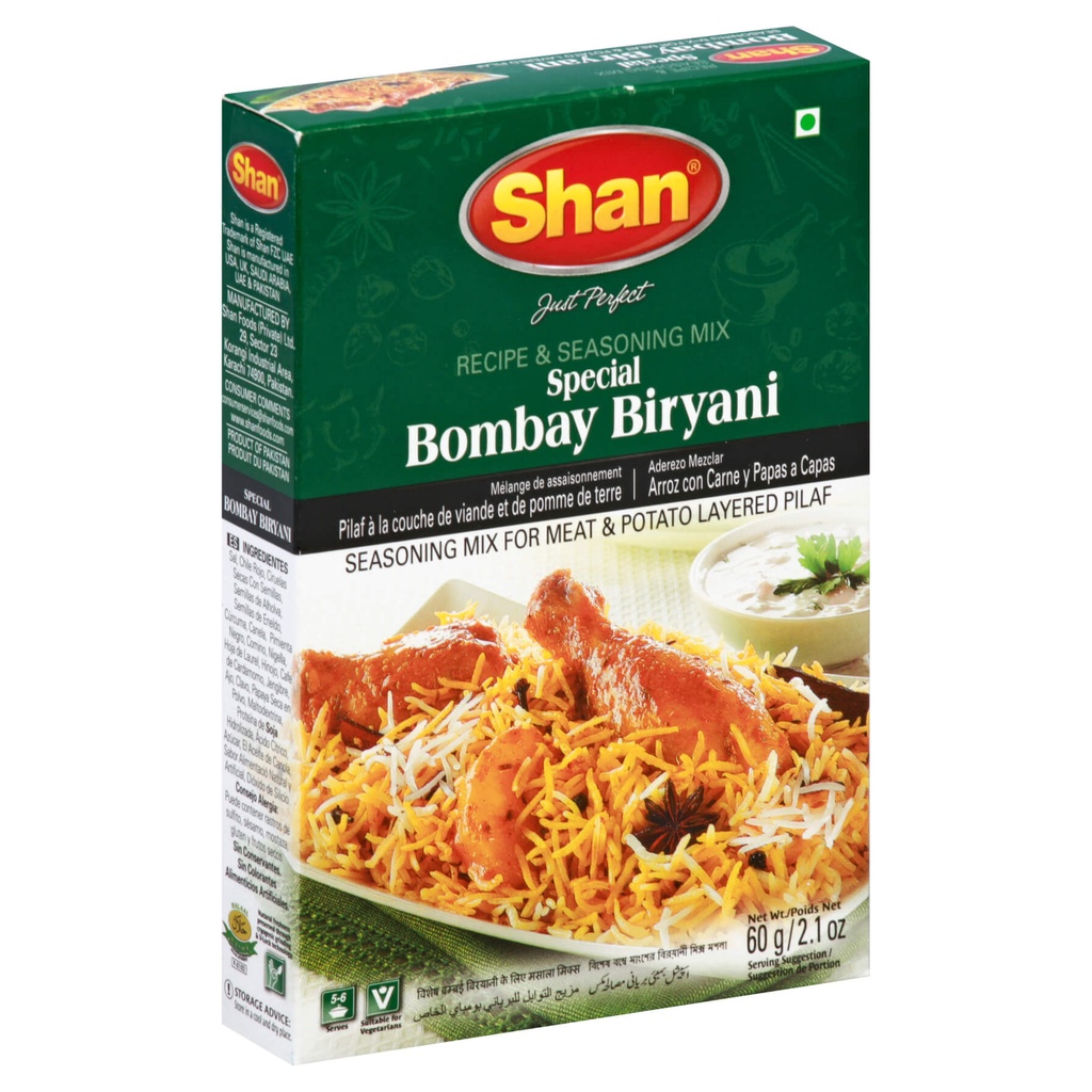 SHAN SPECIAL BOMBAY BIRYANI 60GM (RESTAURANTS ONLY)