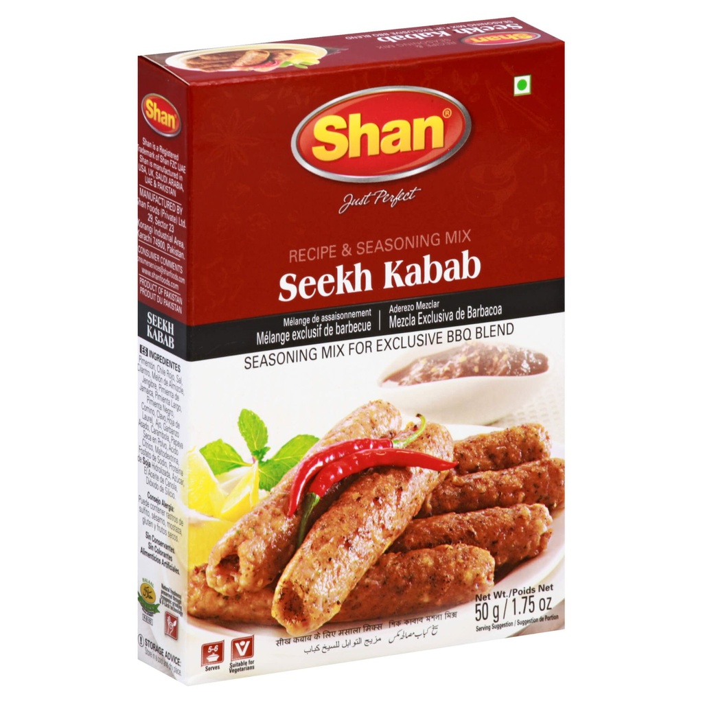 SHAN SEEKH KABAB 50GM (RESTAURANTS ONLY)