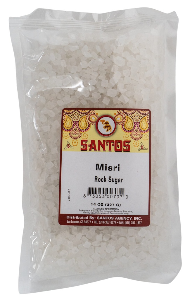 SANTOS CRYSTAL ROCK SUGAR SMALL (MISRI) 14OZ