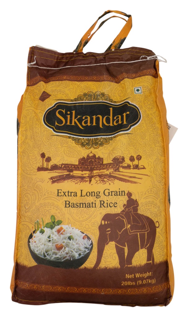SIKANDAR EXTRA LONG BASMATI 20LB