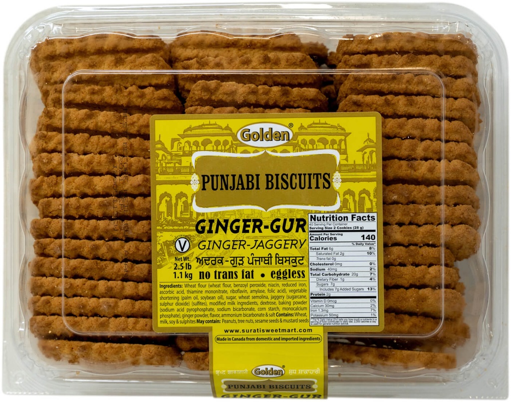 GOLDEN GINGER GUR COOKIES 2.5LB FINAL SALE NO RETURN