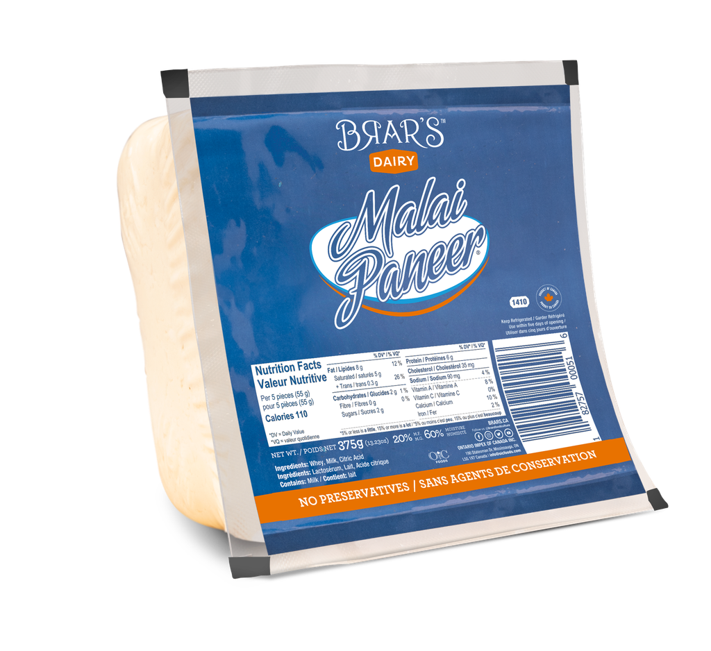 BRAR'S MALAI PANEER 375GM (SRP $5.99)(12/23/24)