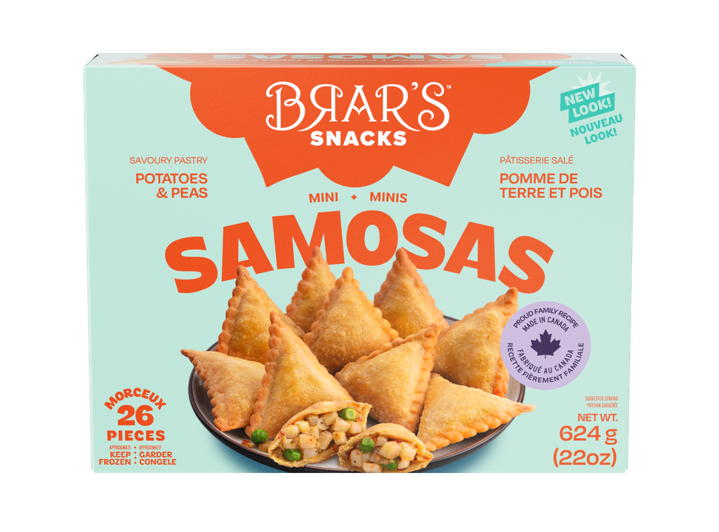 BRARS POTATOES PEAS SAMOSA 624G (SRP $6.99)