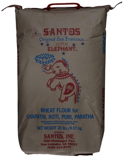 [GR1] SANTOS ATTA REGULAR WHEAT WHITE HANDLE 20LB