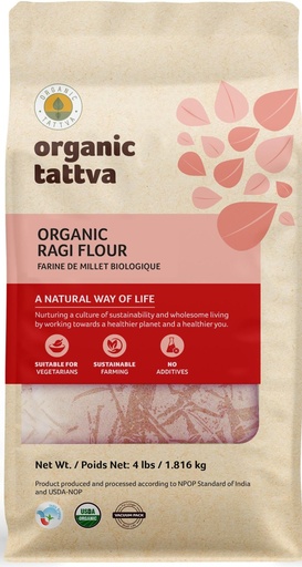 [OG14] ORGANIC TATTVA RAGI FLOUR 4LB