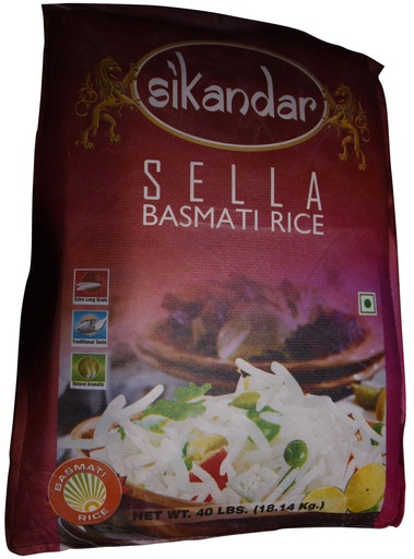 [RC44] SIKANDAR SELLA BASMATI 40LB