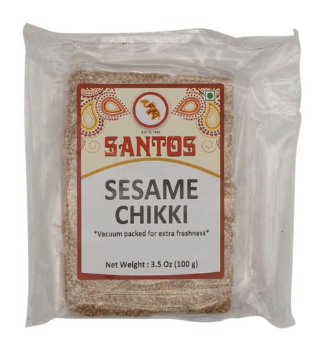 [SN62] SANTOS SESAME CHIKKI 100GM
