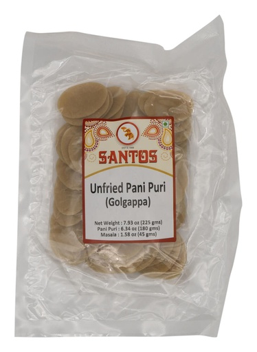 [SN66] SANTOS UNFRIED PANI PURI WITH MASALA 7.93OZ