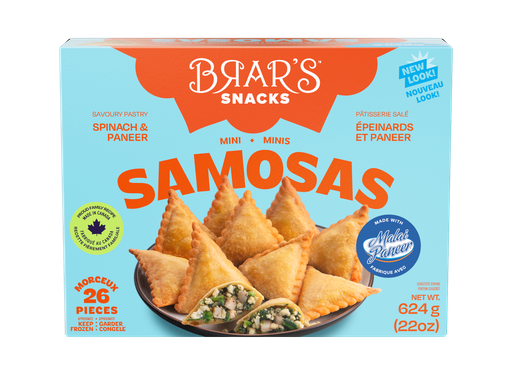 [FR344] BRARS SPINACH AND CHEESE SAMOSA 624GM